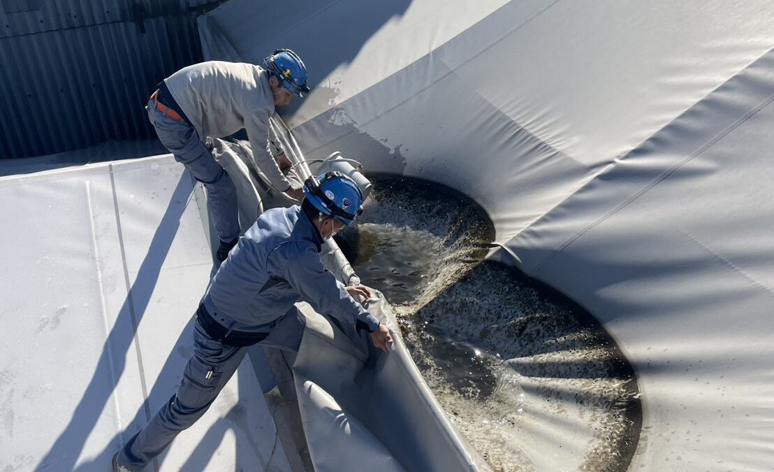 【石川県小松市内 某企業様】 テント倉庫修理工事